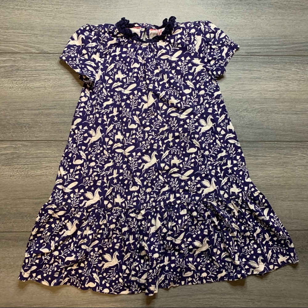 Mini Boden Flying Unicorns Dress 6-7Y